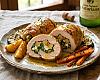 Recetas de una abuela asturiana; Rollinos de pavu con mazana, espinaques y un culín de sidra (pa cuidase ensin comer con pena)