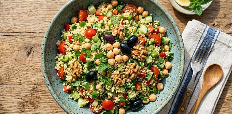 Recetas de una abuela asturiana: Ensalada fresca de cuscús ( “Vi facer una cosa libanesa en Oviedo y dije: esto tien que probarlo la mi xente”)