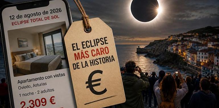 El eclipse más caro de la historia: dormir en Asturias el 12 de agosto ya cuesta hasta 2.309 euros