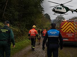 Despliegue por tierra y aire en Castrillón para encontrar a un hombre de 86 años desaparecido tras ir a una finca