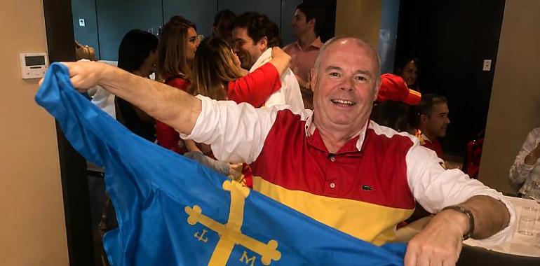 Asturias celebra desde Santo Domingo: la victoria de España reúne a la diáspora en Casa Brava
