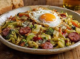 Recetas de una abuela asturiana: Wok asturianu (esto venía de bolsa, sí… pero salió con apellido)