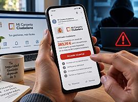 Alerta por una estafa que suplanta a Mi Carpeta Ciudadana y promete hasta 541 euros para robar datos bancarios