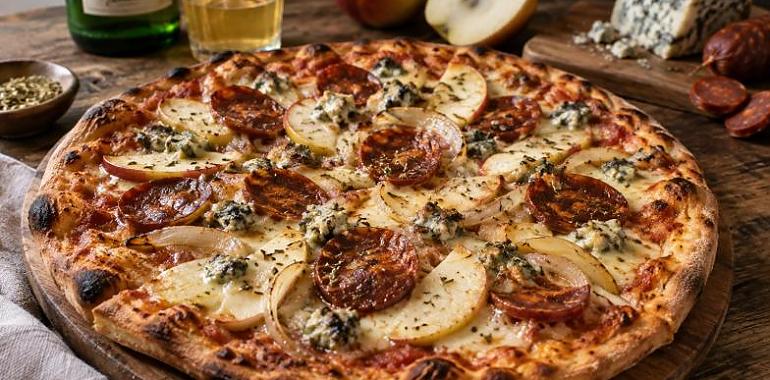 Recetas de una abuela asturiana: Pizza asturiana (¡Mozzarella, sí, pero aquí manda el Cabrales, ho!)