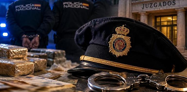Dos policías nacionales, a prisión sin fianza: el escándalo del narcotráfico y el blanqueo sacude Asturias