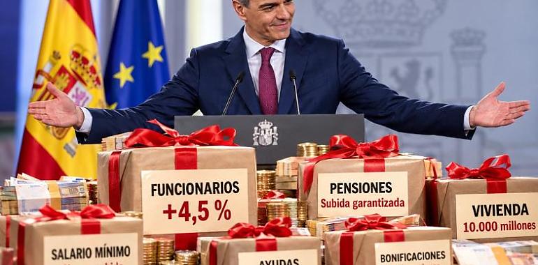 Sánchez pisa el acelerador del gasto a 39 días de las urnas: subidas para tres millones de empleados públicos, pensiones blindadas y una cascada de ayudas