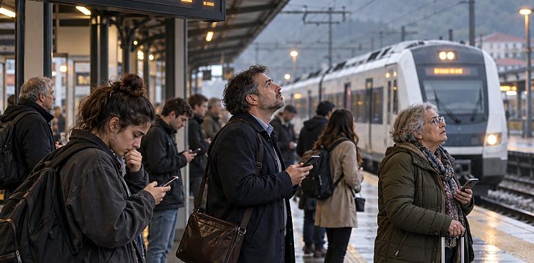 Asturias, pendiente de sus trenes: la huelga de mañana puede suprimir hasta la mitad de las Cercanías fuera de las horas punta