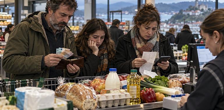 Los precios no dan tregua: la inflación se enquista en el 4,9% y amenaza con convertir el invierno en una cuesta arriba para miles de familias asturianas