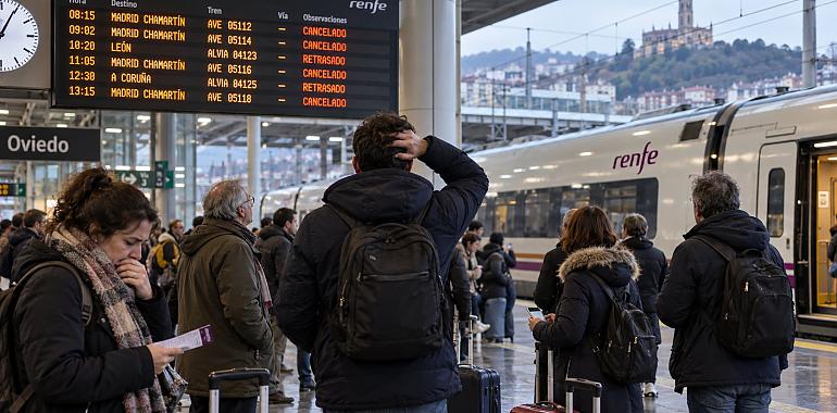 Tres días de huelgas ponen en alerta los trenes de Asturias: paros el 10, 11 y 12 de noviembre y un AVE a Gijón ya fue suprimido en la última protesta