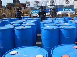 Intervienen más de 21 toneladas de monometilamina en el puerto de Manzanillo  