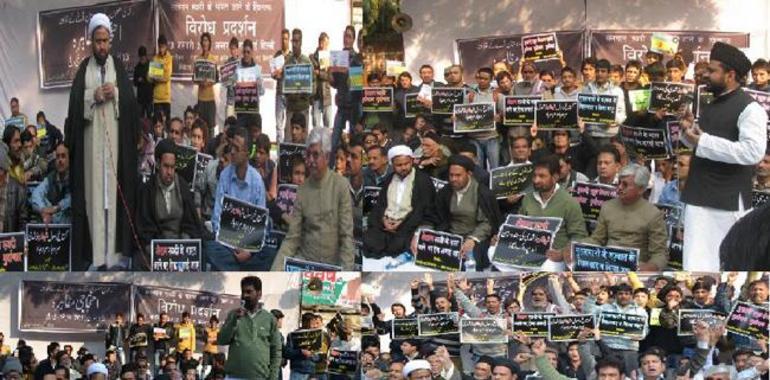Indian Muslims protest against Rushdie’s proposed visit to India 