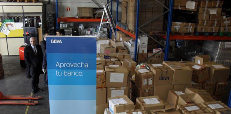 El BBVA dona 3.280 kilos de alimentos al Banco de Alimentos de Asturias