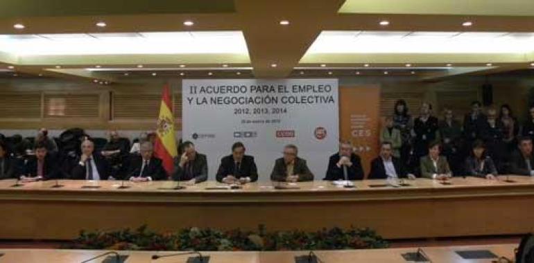 UGT, CCOO, CEOE y Cepyme firman el II Acuerdo para el Empleo y la Negociación Colectiva