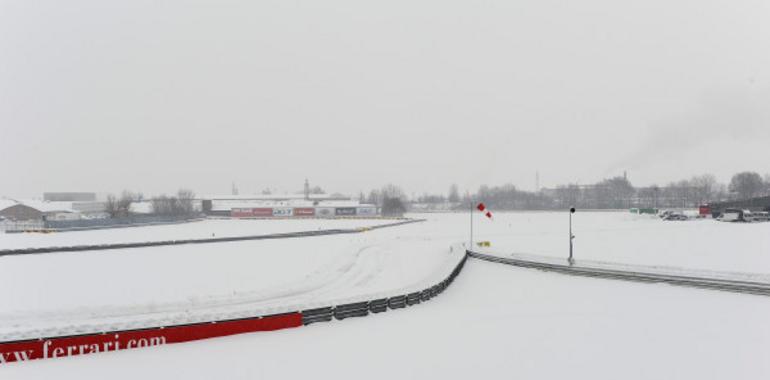 Las intensas nevadas cambian los planes de Ferrari