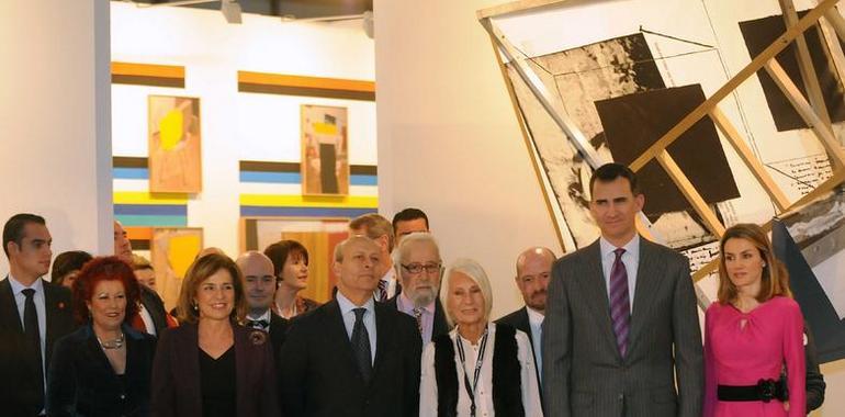 Los Príncipes de Asturias inauguran ARCOmadrid 