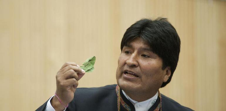 Morales pide a NNUU reparar "error histórico" sobre la coca