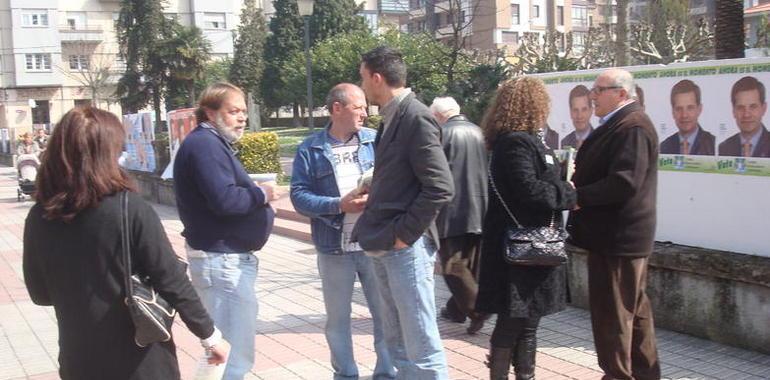 La caravana electoral de URAS, en Villaviciosa