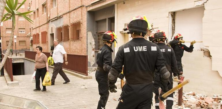 La UME continuará en Lorca (Murcia) a petición del Gobierno murciano