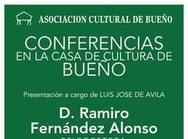 Conferencia de Ramiro Fernández sobre "Imagen y deporte", en la Casa de Cultura de Bueño