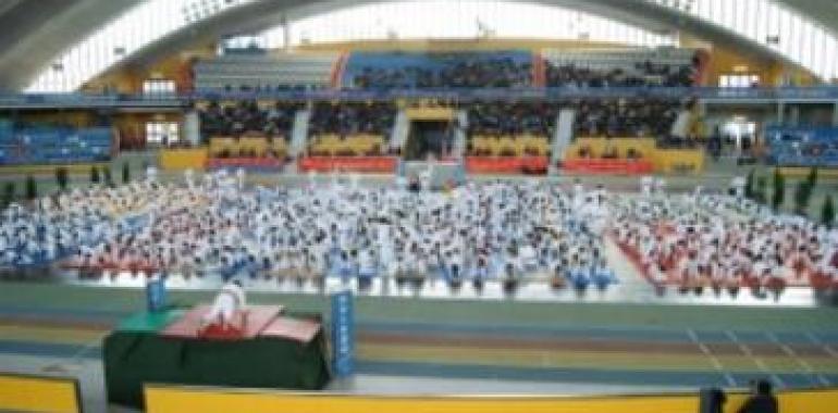 El XII Festival Infantil de Judo abarrotó el Palacio de los Deportes de Oviedo