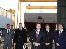 Galictio construye tres barcazas 'in situ' para Uruguay