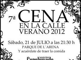 Cena en la calle en San Juan de la Arena