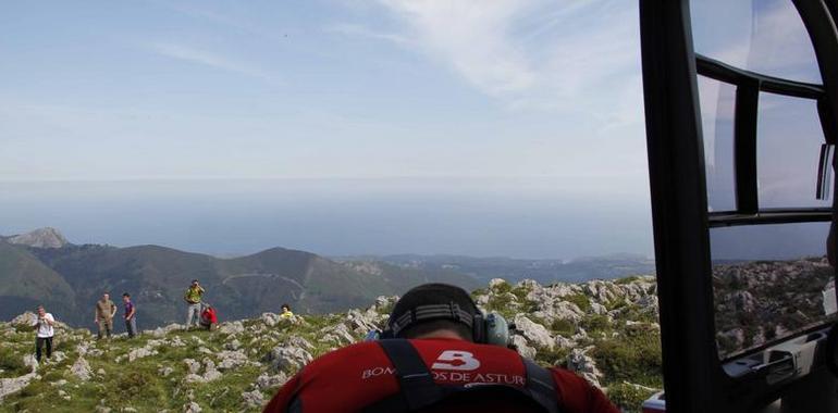 Dos heridos en la subida al Picu Benzúa, en Llanes