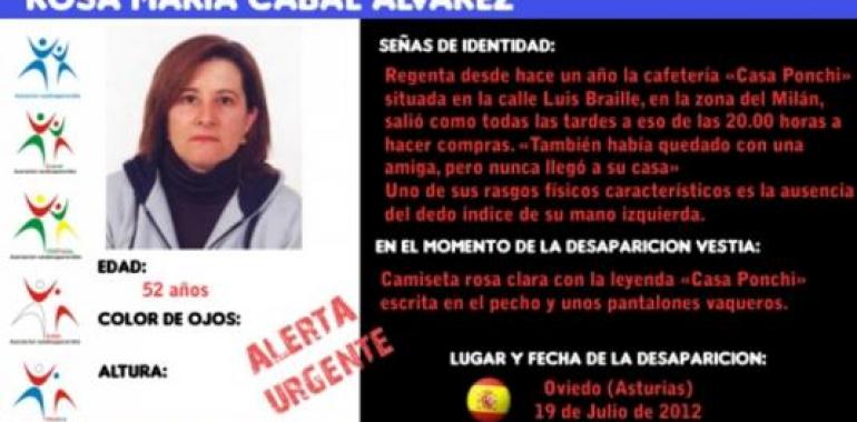 Localizada Rosa María Cabal, dada por desaparecida en Oviedo y cuya ausencia fue voluntaria