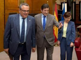 Emncuentro del presidente del Principado con el presidente de ASETRA