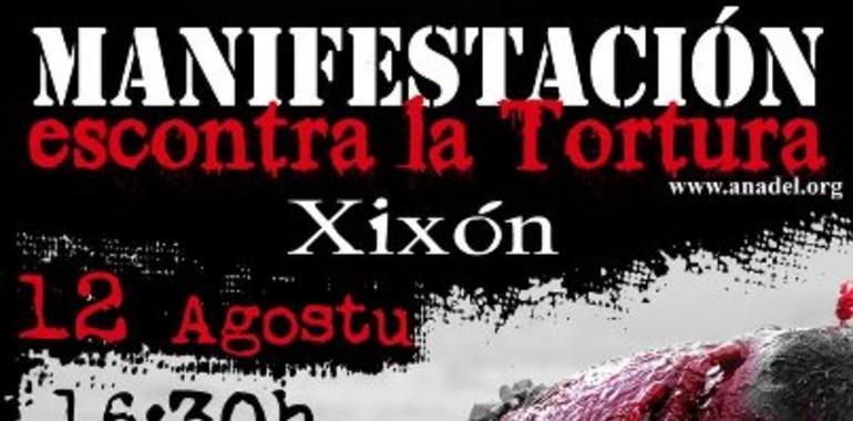 Escontra les corríes de toros en Xixón