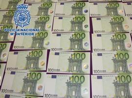 Desmantelada una red internacional de falsificadores de euros que había operado en Gijón