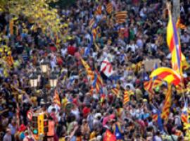 Un millón y medio de catalanes se manifiestan en Barcelona 'para que España aprenda'