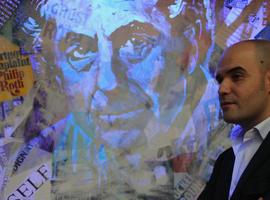 El artista asturiano Marcos Tamargo plasma los Premios Príncipe en sus 'cuadros temporales"