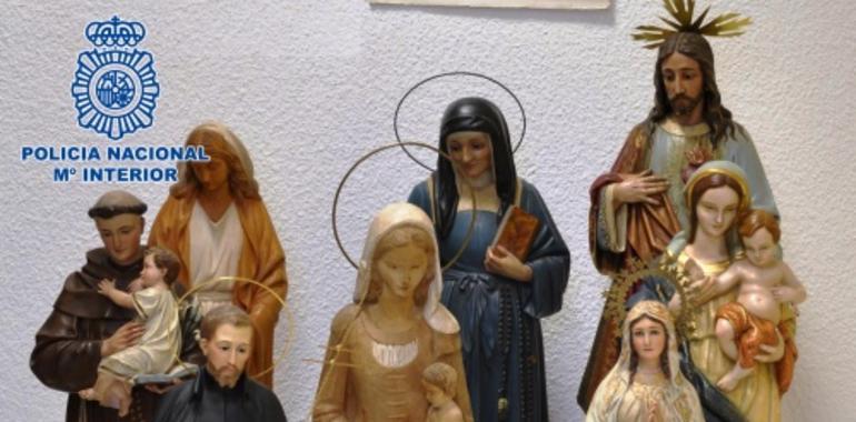Detenido por robar figuras de santos y vírgenes de las capillas de hospitales de Madrid