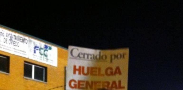 Paro casi total en las empresas asturianas de construcción, madera, cementos y derivados