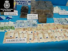 Detenido un importante traficante de drogas de Oviedo con 'las manos en la masa' 