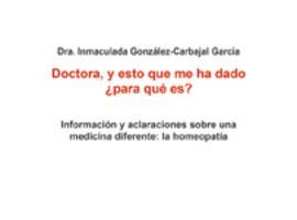 Presentación del libro 'Doctora, y esto que me ha dado, ¿para qué es?'