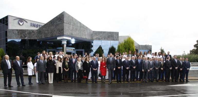 Los Principes en Asturias con la familia minera y el Instituto Fernández Vega