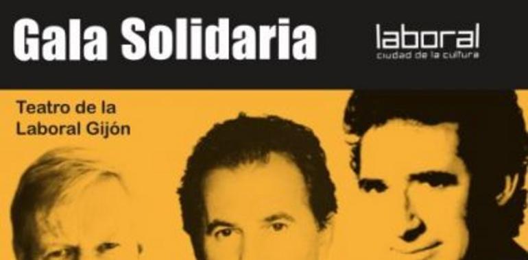 Víctor Manuel y Miguel Ríos en el concierto solidario de Médicus Mundi Asturias