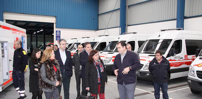 Visita de la gerente del SESPA a Trasinsa Ambulancias de Asturias
