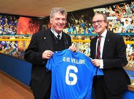 Ángel María Villar visita el Tartiere \"para apoyar al Real Oviedo\"