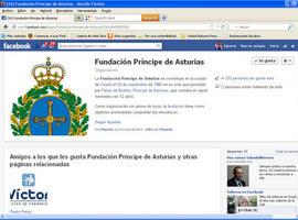 La Fundación Príncipe de Asturias 'colega' en Facebook 