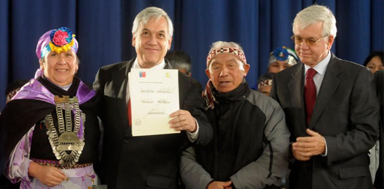 Piñera ratificó  “nuestro pleno reconocimiento a la deuda histórica con los pueblos originarios”