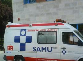 Herido tras chocar cn su vehículo contra un muro en El Pedregal, Tineo