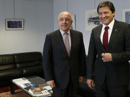 Javier Fernández pide a Almunia el 'indulto' a los astilleros por el 'tax lease' de 2011