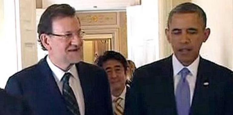 Rajoy y Obama conversan sobre la mejora de la economía española