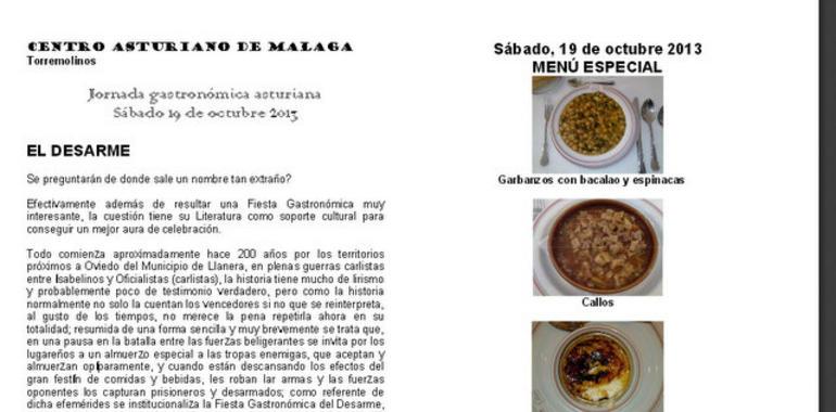 El Centro Asturiano de Málaga se suma al Desarme