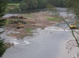 Denuncian "desproporcionados dragados" de la CH en el río Nalón