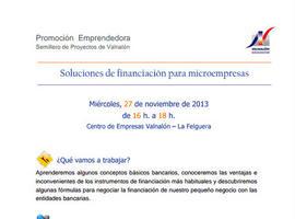 "Soluciones de financiación para microempresas", el miércoles en Valnalón