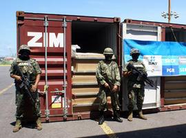 Incautan 60 toneladas de precursor químico en el puerto de Veracruz